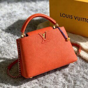 Louis Vuitton Capucines BB Taurillon Orange